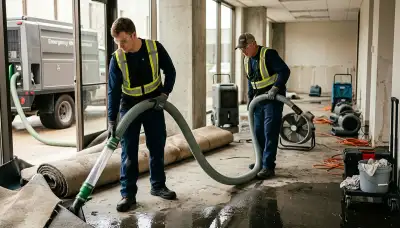 Emergency water removal crew serving Tulsa, OK for flood and storm damage cleanup