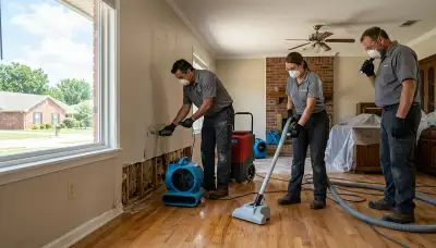 Water damage restoration team serving Tulsa, OK with fast emergency cleanup and drying services