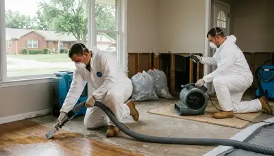 Water damage restoration team serving Tulsa, OK for fast emergency cleanup and repairs