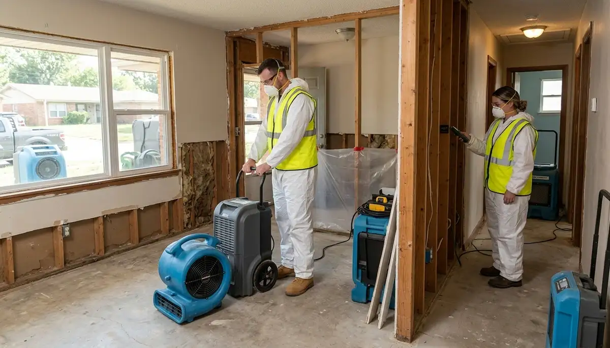 Water damage restoration team serving Tulsa, OK for fast property cleanup and drying
