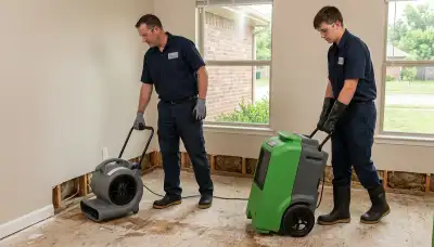 Water damage restoration services in Tulsa, OK by a professional restoration company