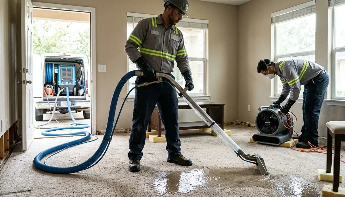 Water extraction service in Tulsa, OK for home water damage restoration